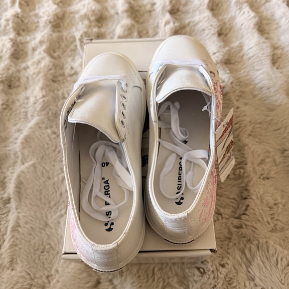 Superga 2750 Splatter Sneakers - White/Pink - Women's 9 / Men's 7.5 (NIB) - Picture 8 of 12